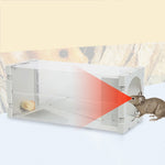 Porta Gabbia per animali vivi, ratti, topi e altri piccoli roditori Gabbia trasparente in materiale PP, Door Humane Animal Live Cage