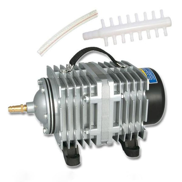 ACO-012 320W 143L/Min Pompa d'Aria Elettromagnetica Compressore per Frutti di Mare Acquario Aumenta il Divisore del Flusso d'Aria di Ossigeno, Spina USA, ACO-012