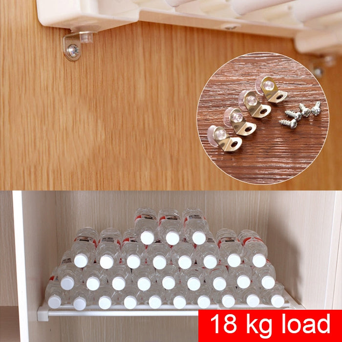 Armadietto con deflettore a strati, per armadio, scaffale, per dormitorio, armadio, pannello divisorio, larghezza: 24 cm, intervallo di estensione: 50-80 cm, Stretch Range:50-80cm