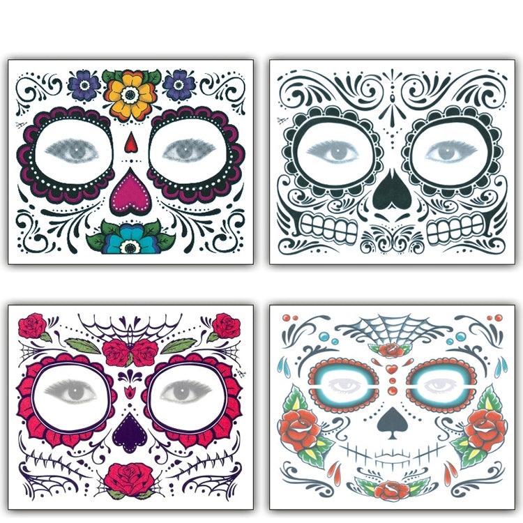 Adesivi per tatuaggi temporanei impermeabili per Halloween, dimensioni: 150 * 125 mm, consegna in stile casuale, 150*125mm