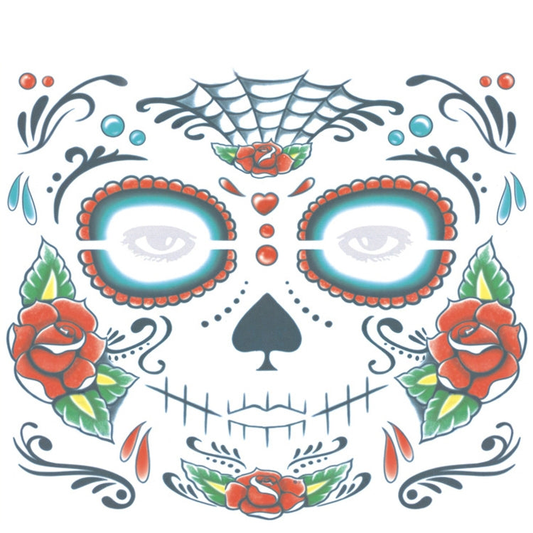 Adesivi per tatuaggi temporanei impermeabili per Halloween, dimensioni: 240 * 210 mm, 240*210mm