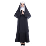 Costume Suora Missionaria Donna Halloween Taglie S-XL