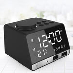 Altoparlante sveglia Bluetooth K11 Radio con display musicale digitale creativo con doppia interfaccia USB, supporto disco U / scheda TF / FM / AUX, spina UE, EU Plug(Black), EU Plug(White)