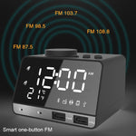 Altoparlante sveglia Bluetooth K11 Radio con display musicale digitale creativo con doppia interfaccia USB, supporto disco U / scheda TF / FM / AUX, spina UE, EU Plug(Black), EU Plug(White)