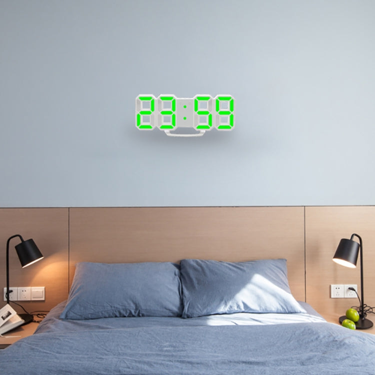 Sveglia digitale da parete LED 3D grande con funzione snooze
