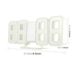 Grande sveglia digitale da parete LED 3D multifunzione con funzione snooze, display 12/24 ore per casa, cucina, ufficio, DC 5V, certificata CE, White Body Green Characters, White Body Blue Characters, White Body Red Characters, White Body White Characters