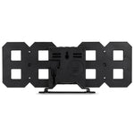 Grande sveglia digitale da parete LED 3D multifunzione con funzione snooze, display 12/24 ore per casa, cucina, ufficio, DC 5V, certificata CE, Black Body Green Characters, Black Body Blue Characters, Black Body Red Characters, Black Body White Characters