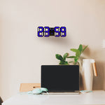 Grande sveglia digitale da parete LED 3D multifunzione con funzione snooze, display 12/24 ore per casa, cucina, ufficio, DC 5V, certificata CE, Black Body Green Characters, Black Body Blue Characters, Black Body Red Characters, Black Body White Characters