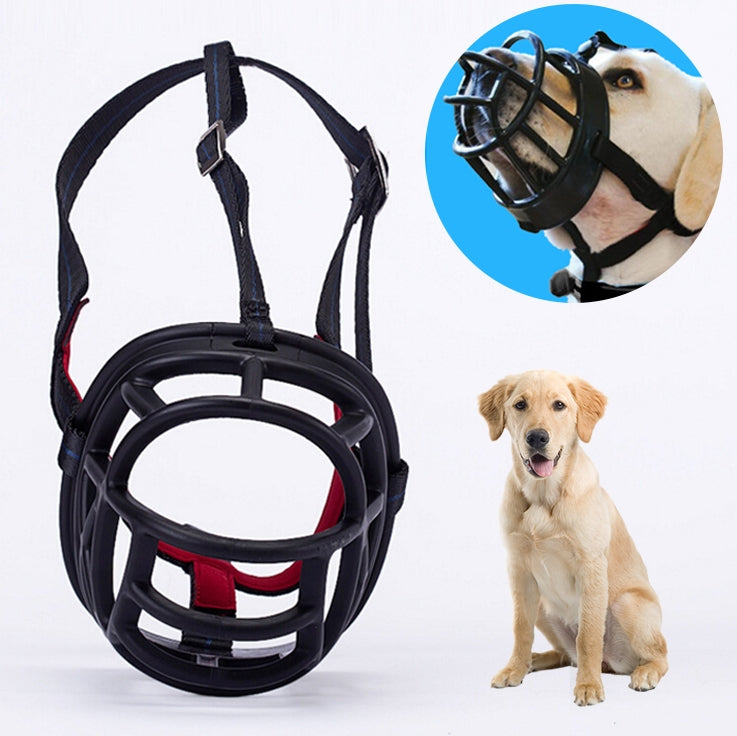 La museruola del cane impedisce di mordere, masticare e abbaiare, consente di bere e ansimare, dimensioni: 8,8 * 8,4 * 11 cm, Size: 8.8*8.4*11cm