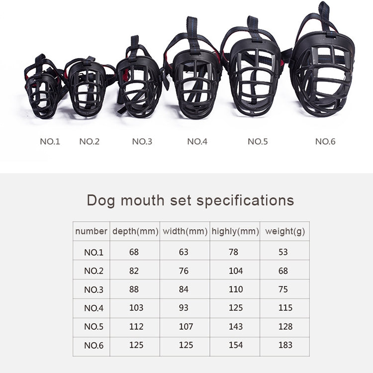 La museruola del cane impedisce di mordere, masticare e abbaiare, consente di bere e ansimare, dimensioni: 8,8 * 8,4 * 11 cm, Size: 8.8*8.4*11cm