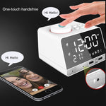 K11 Altoparlante sveglia Bluetooth Orologio musicale digitale creativo Display Radio con doppia interfaccia USB, supporto disco U / scheda TF / FM / AUX, spina UK, UK Plug(Black), UK Plug(White)