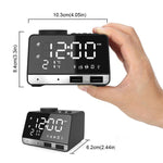 K11 Altoparlante sveglia Bluetooth Orologio musicale digitale creativo Display Radio con doppia interfaccia USB, supporto disco U / scheda TF / FM / AUX, spina UK, UK Plug(Black), UK Plug(White)
