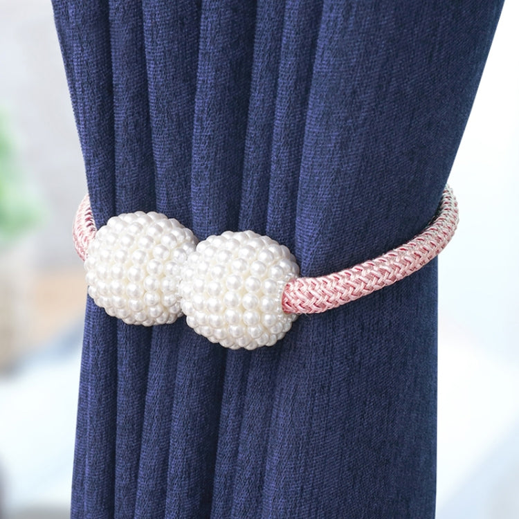Ornamenti di moda Cinturino per tende con fibbia magnetica perlata, Pearl