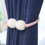 Ornamenti di moda Cinturino per tende con fibbia magnetica perlata, Pearl