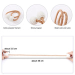 Ornamenti di moda Cinturino per tende con fibbia magnetica perlata, Pearl