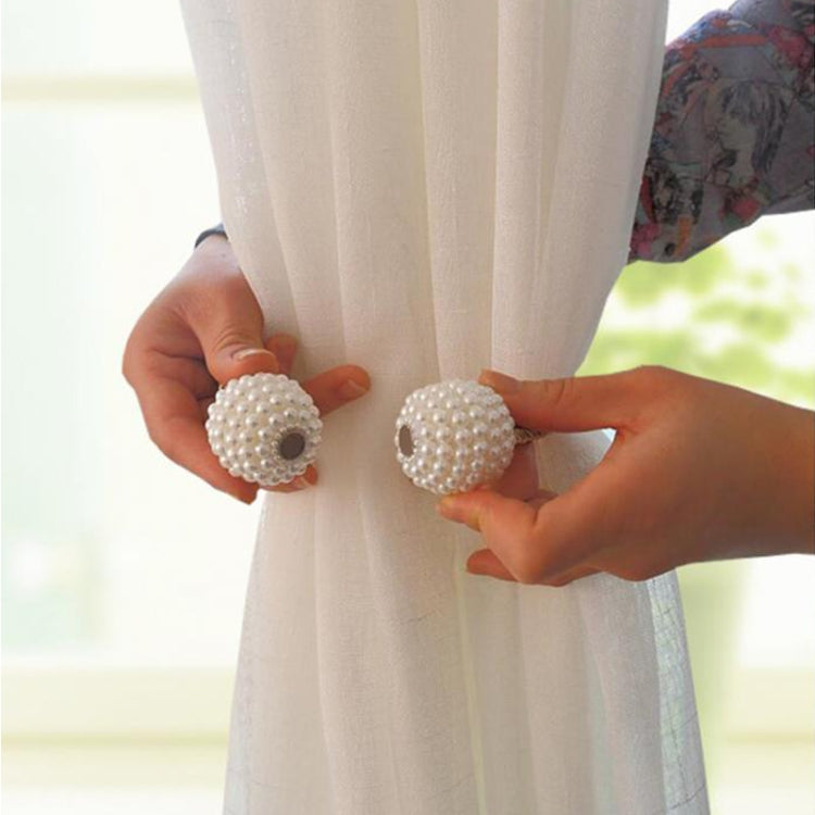 Ornamenti di moda Cinturino per tende con fibbia magnetica perlata, Pearl