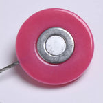 Corda per cravatta con fibbia per tenda con magnete in filo di acciaio in resina moda Cat Eye da 2 pezzi, Cat Eye Resin