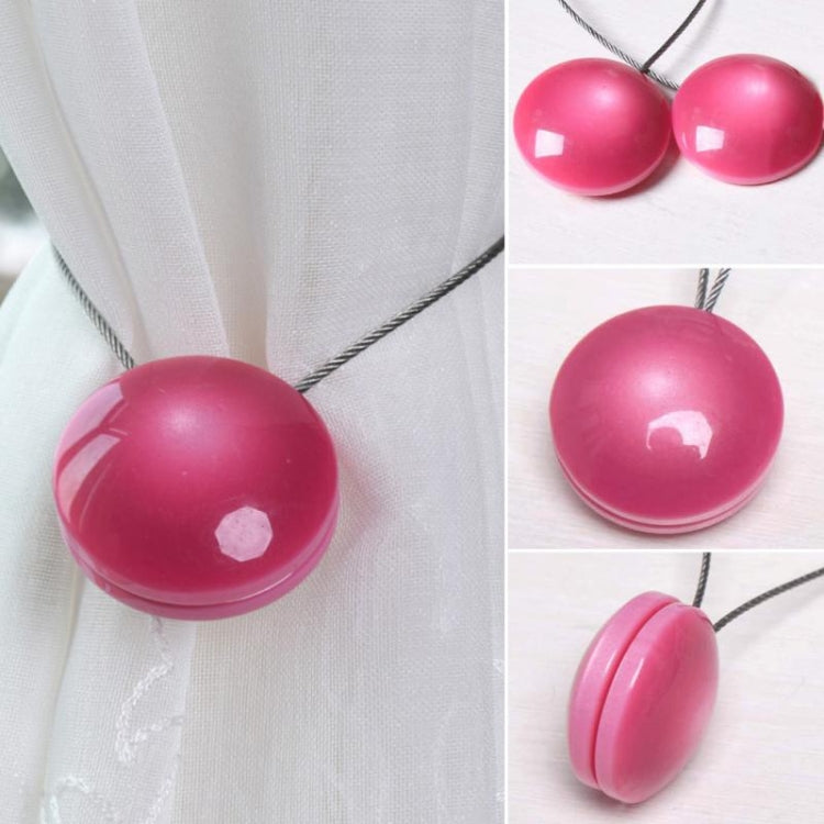 Corda per cravatta con fibbia per tenda con magnete in filo di acciaio in resina moda Cat Eye da 2 pezzi, Cat Eye Resin