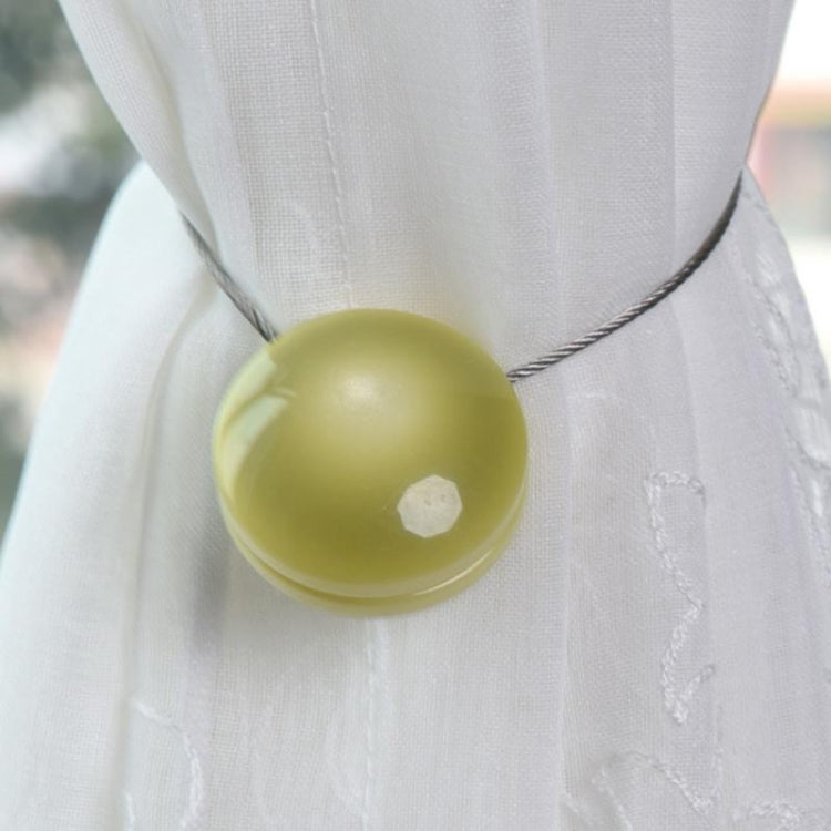 Corda per cravatta con fibbia per tenda con magnete in filo di acciaio in resina moda Cat Eye da 2 pezzi, Cat Eye Resin