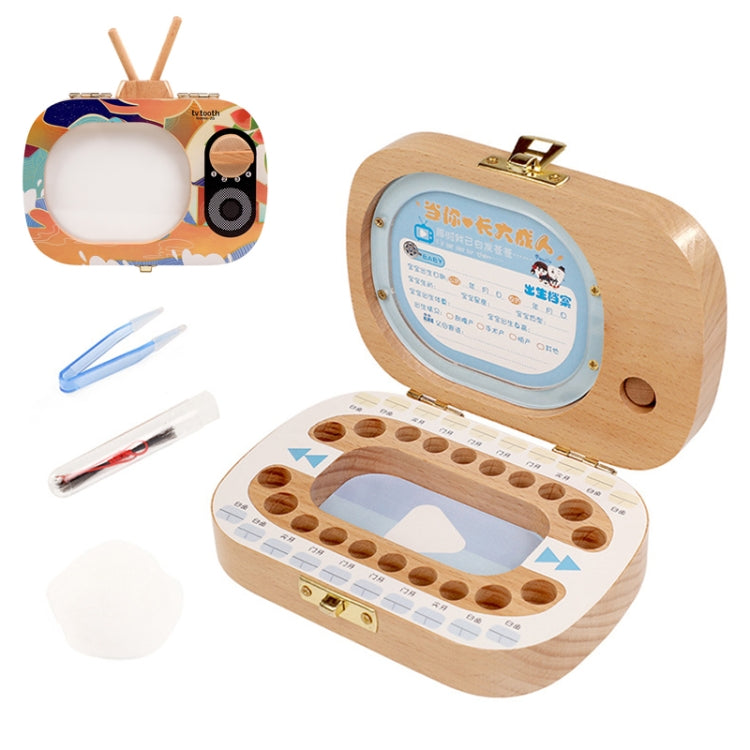 Scatola in legno per conservazione denti da latte bambini