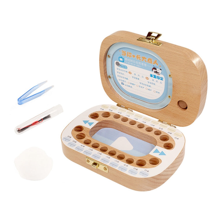 Scatola in legno per conservazione denti da latte bambini