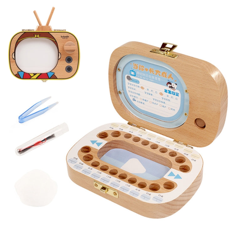 Scatola in legno per conservazione denti da latte bambini
