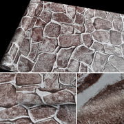 Fort Brick Creative 3D Stone Brick Decorazione Carta da parati Adesivi Camera da letto Soggiorno Parete Carta da parati impermeabile Rotolo, Dimensioni: 45 x 1000 cm, Fort brick