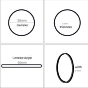 Elastici neri in carta per fatture, dollari, soldi, elastici elastici, 1 kg per sacchetto, Black