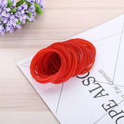 Elastici elastici elastici robusti rossi Articoli di cancelleria per ufficio scolastico a casa, 1 kg per borsa, Red