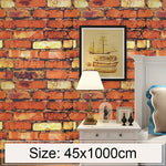 Carta da parati adesiva effetto pietra arcobaleno 3D 45x1000 cm