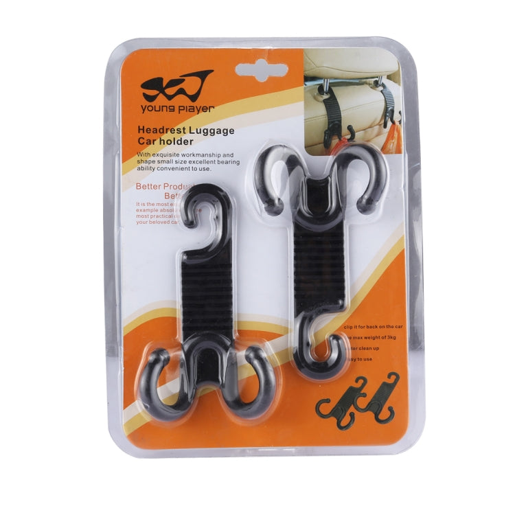 2 pezzi per giovane giocatore a forma di artiglio durevole gancio per sedile posteriore per auto gancio per borsa per bagagliaio gancio per bagagli per poggiatesta automatico, Car Seat Back Hook