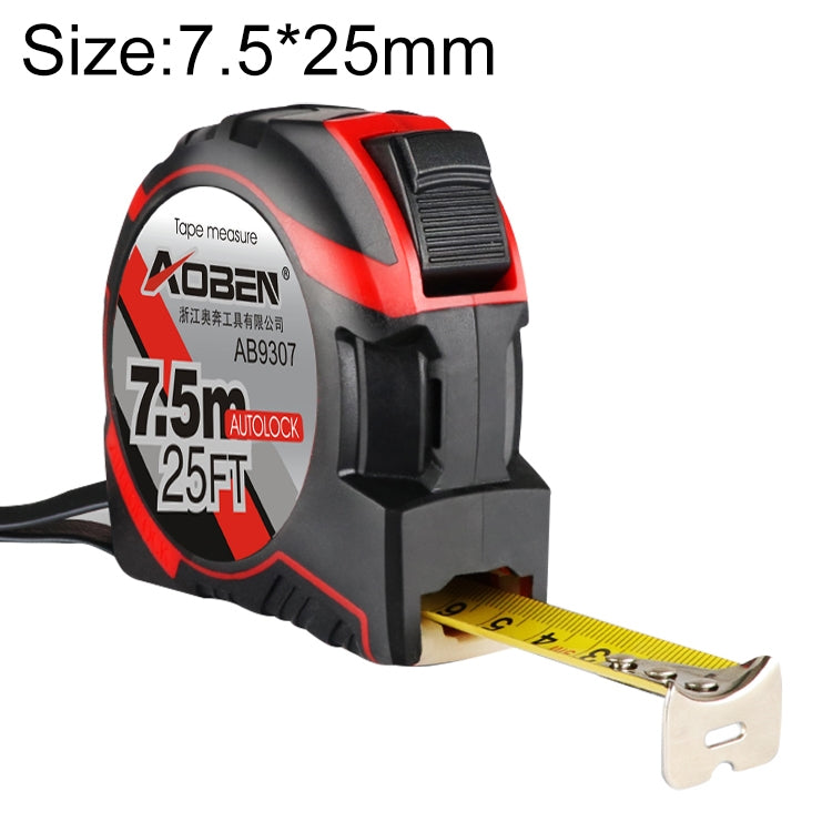 Metro a nastro retrattile Aoben Mini righello portatile, lunghezza: 7,5 m, larghezza: 25 mm, Length: 7.5m Width: 25mm