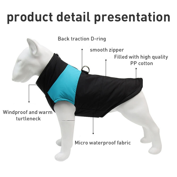 Tuta da sci con gilet in cotone per cani, taglia: 4XL, petto: 63 cm, lunghezza schiena: 55 cm, Size: 4XL