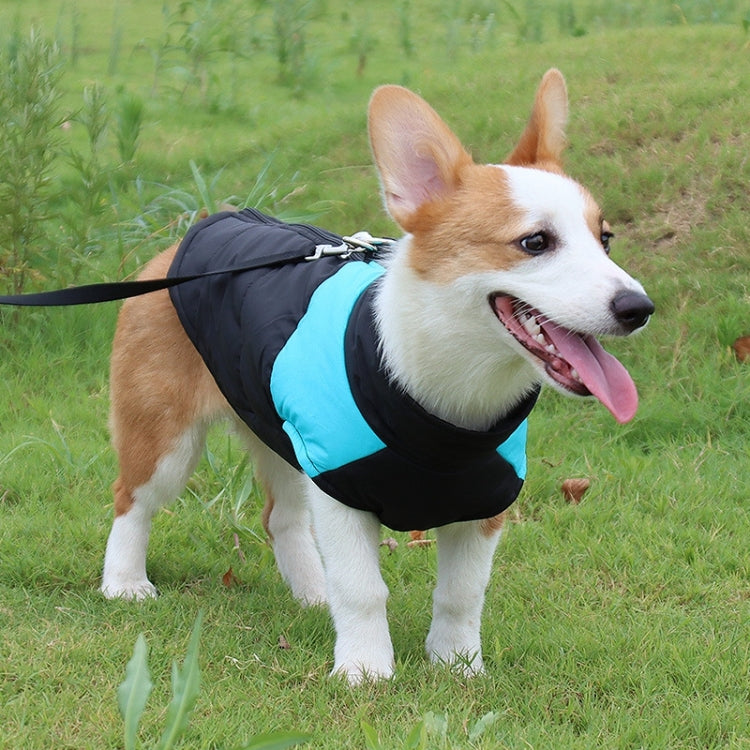 Tuta da sci con gilet in cotone per cani, taglia: S, petto: 38 cm, lunghezza schiena: 27 cm, Size: S