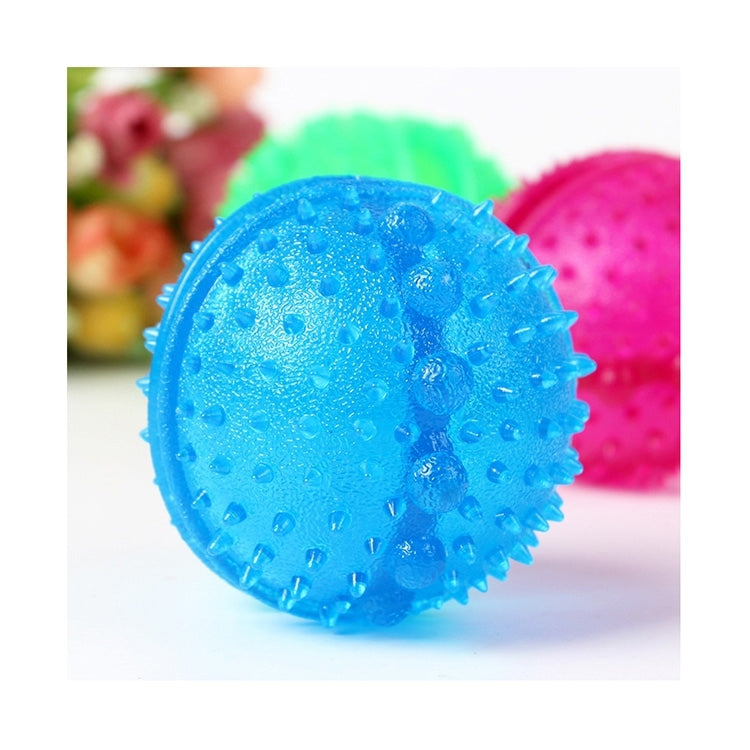 Giocattolo per denti resistenti al morso molare del cucciolo di Golden Retriever per perdite di cibo per animali domestici, diametro: 8 cm, consegna colore casuale, 8cm Puppy Molar Bite Ball