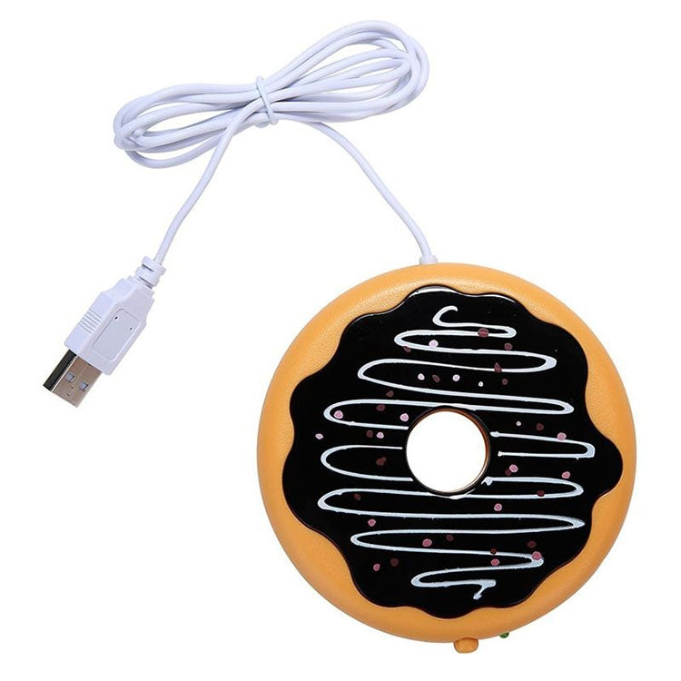 Donut Design USB Power Cable,Table Cup Warmer,Tea,Coffee,Drinks,Heating Mat,Donut