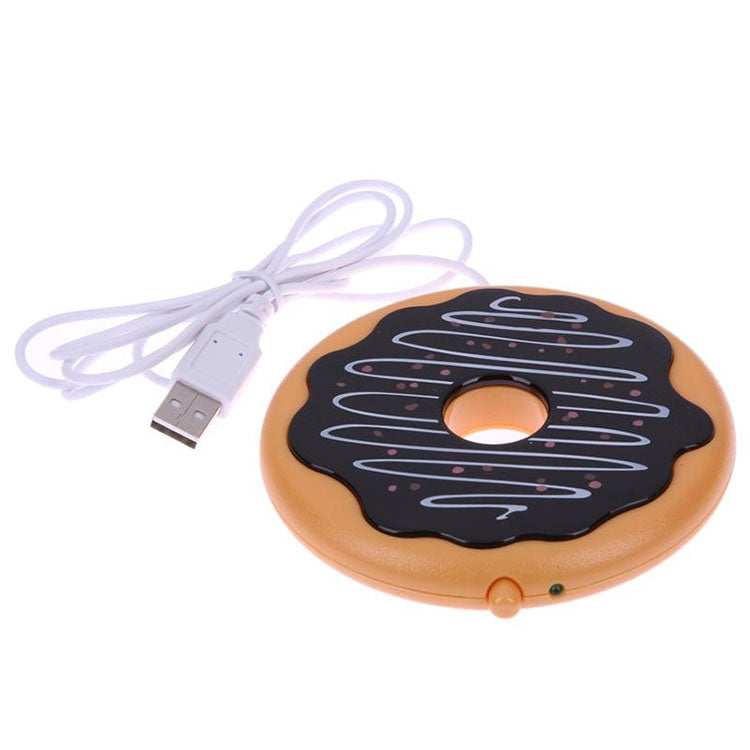 Donut Design USB Power Cable,Table Cup Warmer,Tea,Coffee,Drinks,Heating Mat,Donut