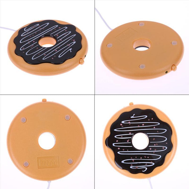 Donut Design USB Power Cable,Table Cup Warmer,Tea,Coffee,Drinks,Heating Mat,Donut