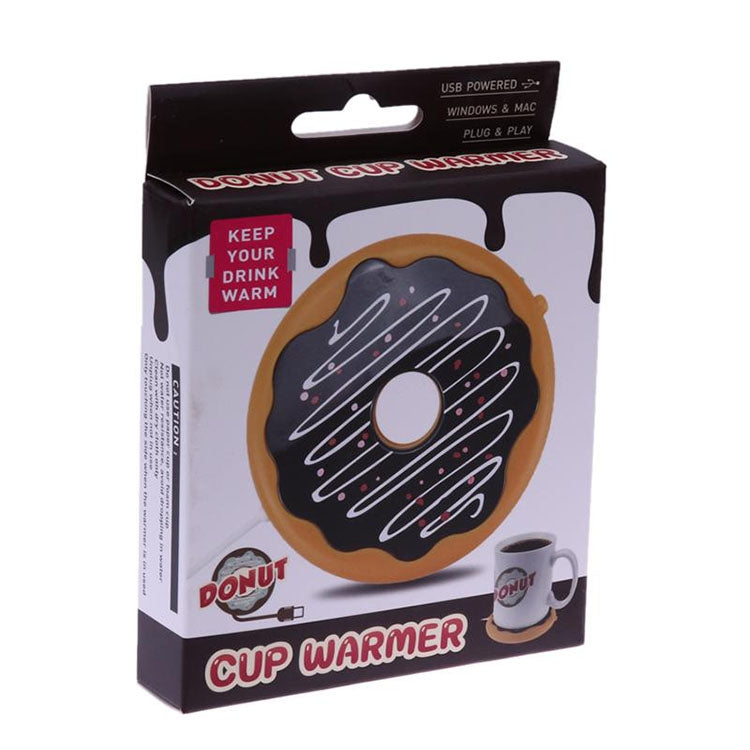 Tappetino riscaldante USB per tazza con design ciambella