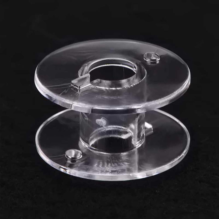 Scatola porta spola per bobina per macchina da cucire in plastica trasparente con 25 bobine