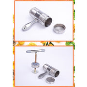 Macchina per pasta manuale in acciaio inossidabile per uso domestico Macchina per noodle a pressione manuale Macchina per noodle con 5 modelli, Pressure Noodle Maker