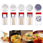 Macchina per pasta manuale in acciaio inox con 5 modelli