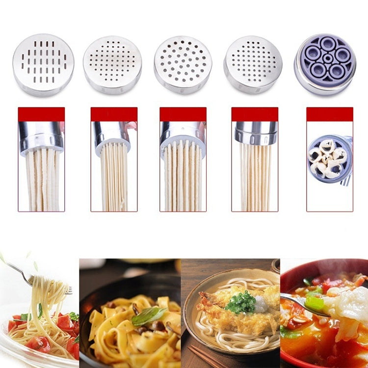 Macchina per pasta manuale in acciaio inox con 5 modelli