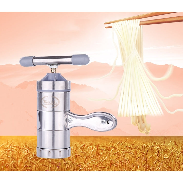 Macchina per pasta manuale in acciaio inox con 5 modelli