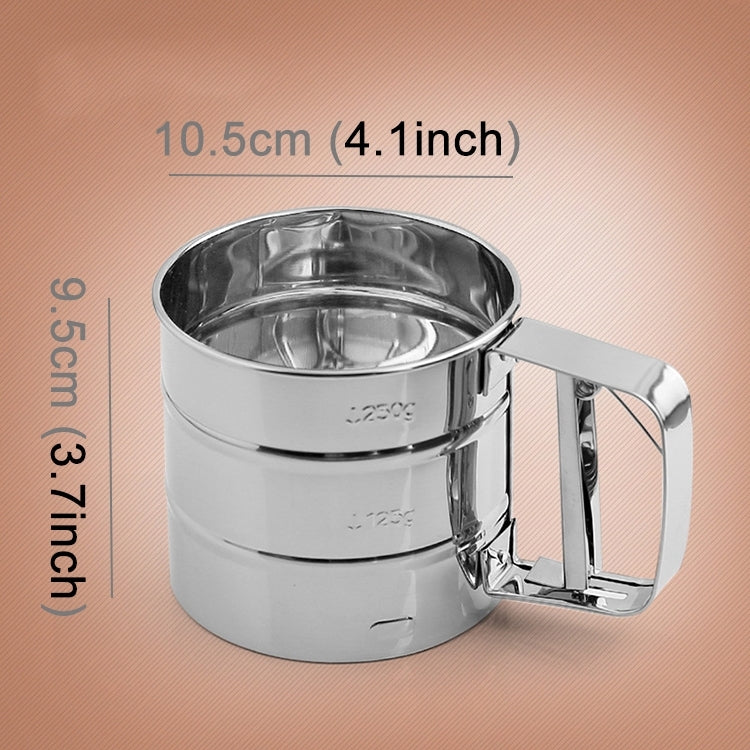 Setaccio manuale in acciaio inox per farina e zucchero
