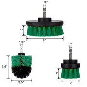 Kit 3 spazzole per pulizia cucina bagno per trapano elettrico, 3 in 1 (Green), 3 in 1 (Blue), 3 in 1 (Red), 3 in 1 (Yellow)