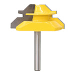 Lama tenone 45° gambo 1/4 x 2 per lavorazione legno