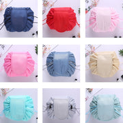 Borsa da viaggio con coulisse di grande volume Borsa per riporre articoli cosmetici, Black, Pink, Light Grey, Light Pink, Mint Green, Navy Blue, Red