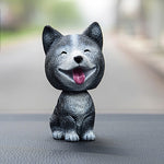 Scuotendo la testa Ornamenti per auto per cani Resine Adorabili regali di Capodanno per cani cartoni animati con nastro biadesivo, Pomeranian Cartoon Dog, Inu Cartoon Dog, Bulldog Cartoon Dog, Husky Dog Cartoon Dog, Corgi Dog Cartoon Dog               ...