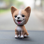 Scuotendo la testa Ornamenti per auto per cani Resine Adorabili regali di Capodanno per cani cartoni animati con nastro biadesivo, Pomeranian Cartoon Dog, Inu Cartoon Dog, Bulldog Cartoon Dog, Husky Dog Cartoon Dog, Corgi Dog Cartoon Dog               ...